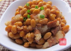 黄豆焖肉粒的做法大全家常