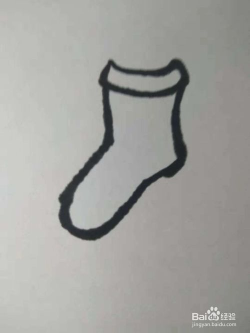 袜子的简笔画怎么画
