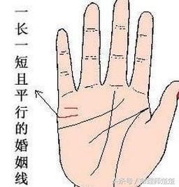 婚姻线一长一短