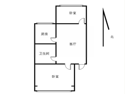 开门旁是厨房
