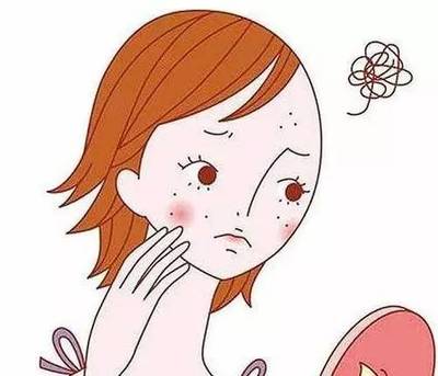 夏天脸上痘痘