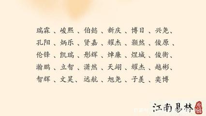 男孩起名张