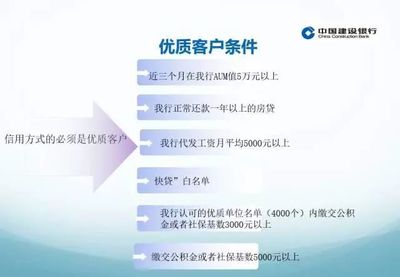建行信用贷款办理条件