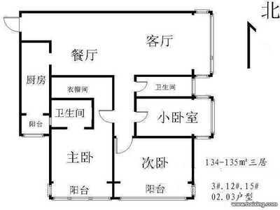 主卧客厅朝南次卧厨房朝东