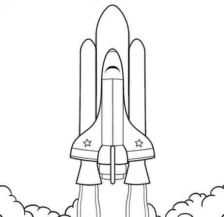 宇宙飞船简笔画:宇航员