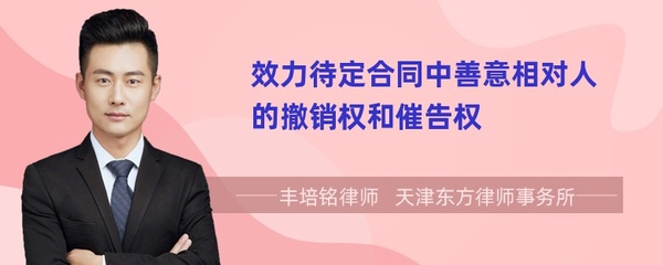 善意相对人的撤销权
