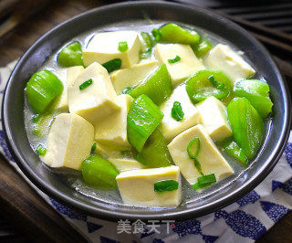 丝瓜豆腐的做法