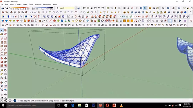 SketchUp初学者桁架建模指南（sketchup拉线成面技巧分享，） 结构电力行业施工 第4张