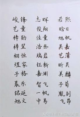 很有寓意的名字