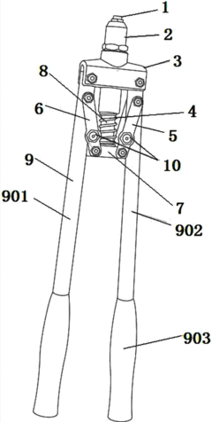 手动铆钉枪原理