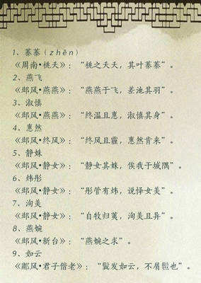 取名诗经楚辞
