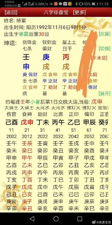 杨紫八字命理