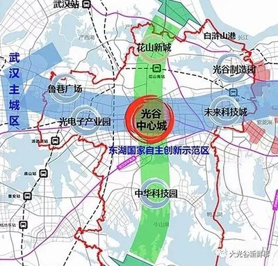 武汉光谷规划图