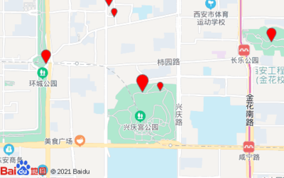 西安兴庆公园地图