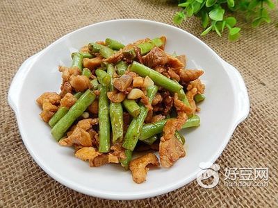 瘦肉炒豆角的家常做法