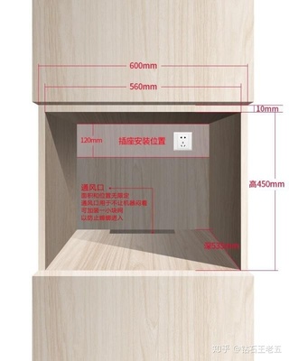 嵌入式橱柜通风口