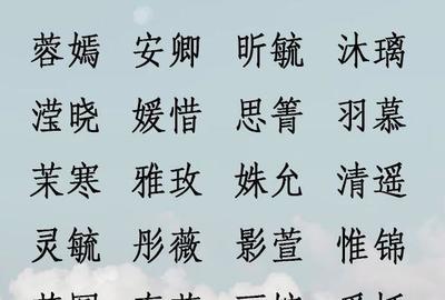 男孩起名小名