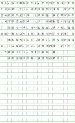 我的校园250字作文左右作文怎么写