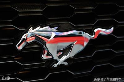 福特野马车标实拍照片