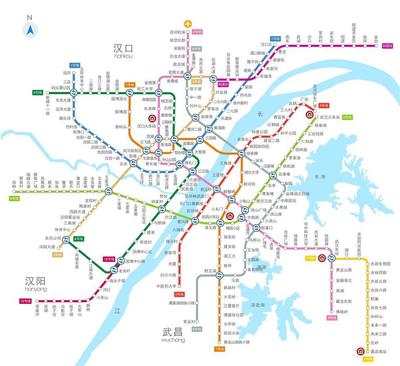 武汉轻轨地铁线路图