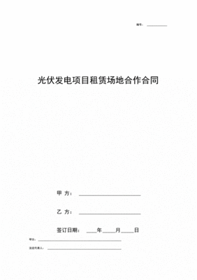 项目合作合同