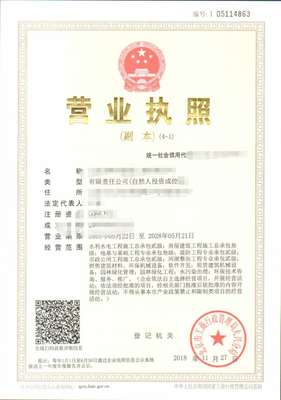 子公司营业执照图片