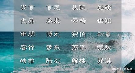 古诗取名男孩