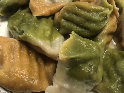 三色水饺制作方法