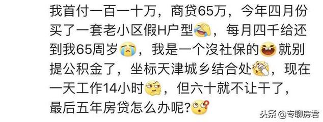 160万房子首付和月供