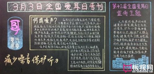 噪音的危害手抄报