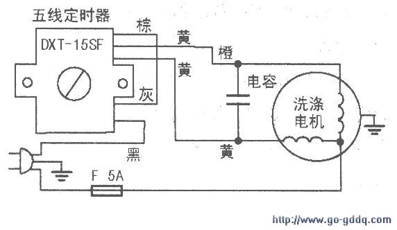 洗衣机马达接线图