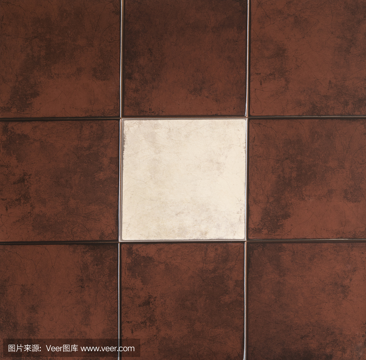 棕色瓷砖