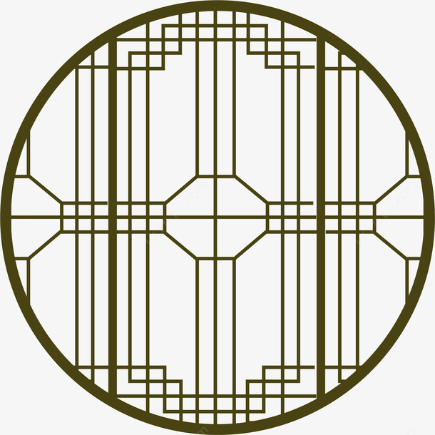 园林窗户纹样