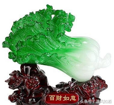 如意白菜摆件寓意