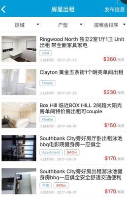 房屋出租信息发布