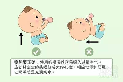 宝宝喝奶瓶的正确姿势