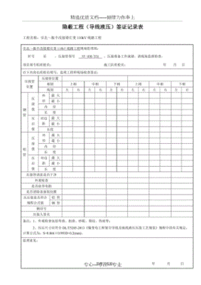 材料验收签证表