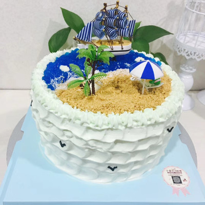 一帆风顺蛋糕图片