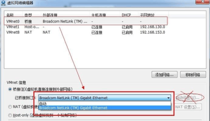 桥接dhcp设置