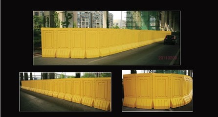 塑料注水围挡底
