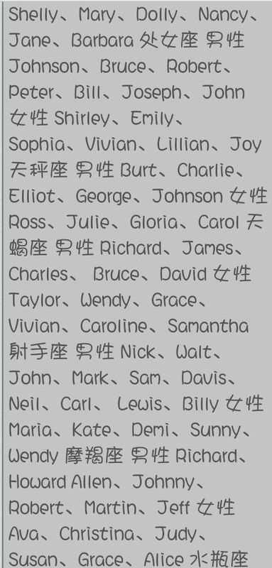 英文名jane
