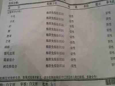 查婴儿过敏源要多少钱