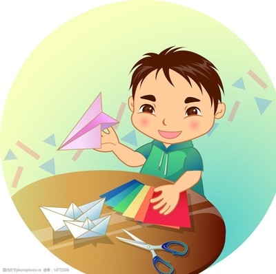 小男孩的折纸飞机视频下载