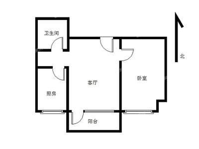 阳台为厨房的一室一厅装修