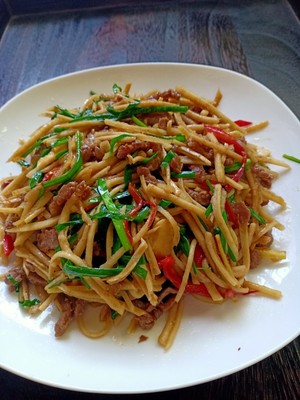炒牛肉丝的做法大全家常