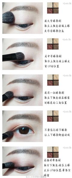 眼影化妆步骤