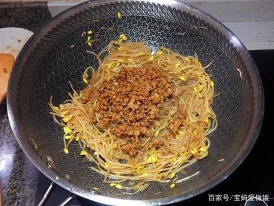 豆芽粉丝肉末做法大全家常