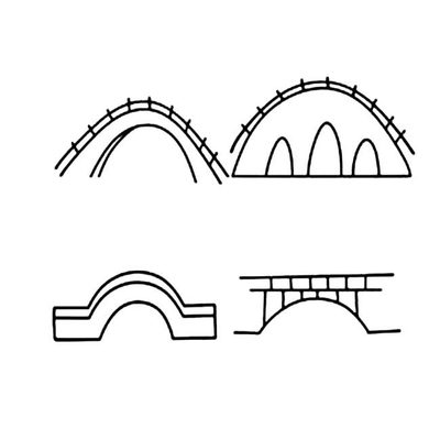 拱桥简笔画图片 拱桥怎么画