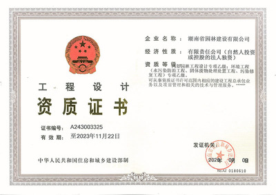 工程设计专项资质