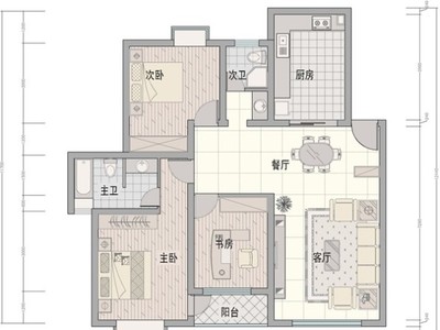 98经典户型装修效果图